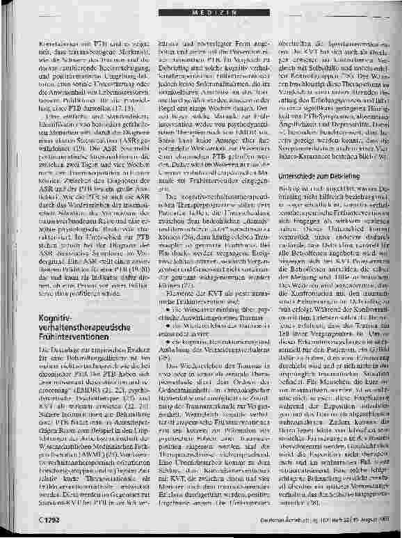 Vorschauseite 3: Frühzeitige psychologische Interventionen nach Traumatisierung