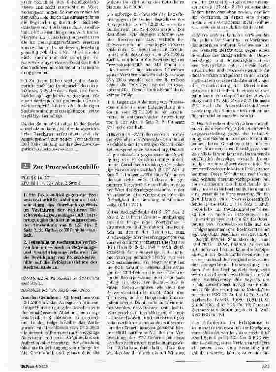 Vorschauseite 1: Zur Prozesskostenhilfe