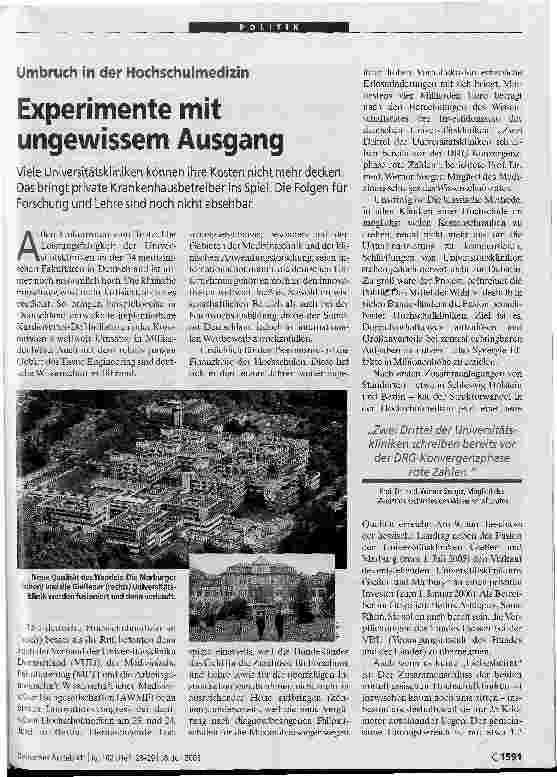 Vorschauseite 1: Experimente mit Ungewissem Ausgang