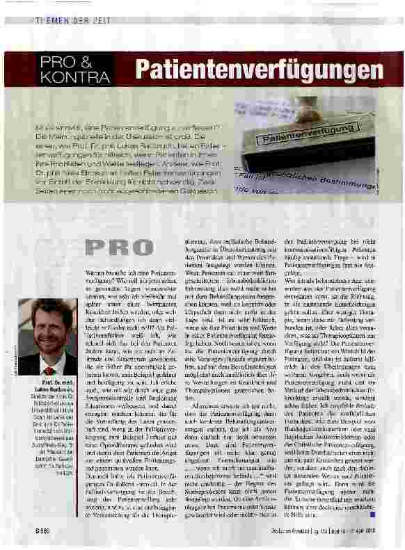 Vorschauseite 1: Patientenverfügung