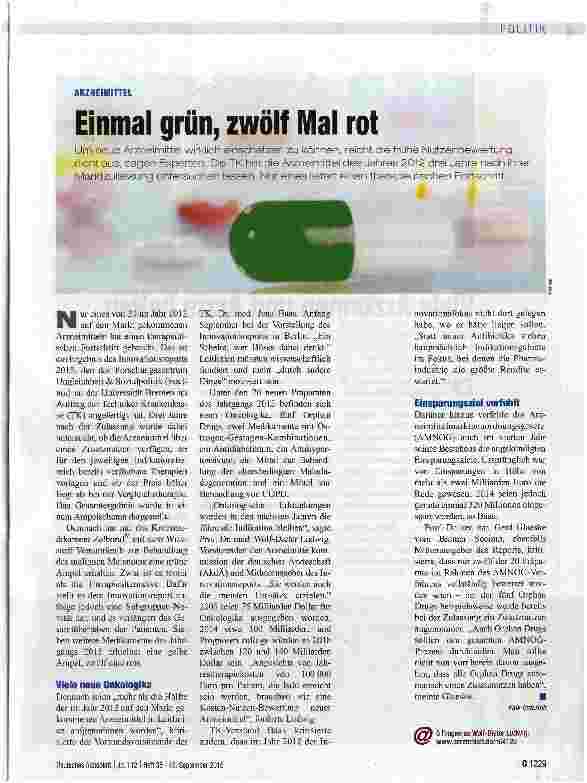 Vorschauseite 1: Einmal grün, zwölf Mal rot