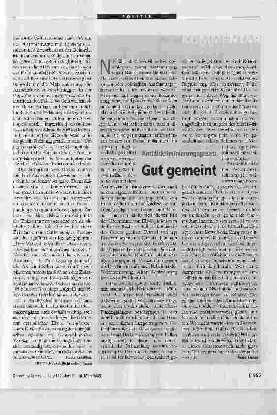 Vorschauseite 3: Von der Behörde zum DienstleisterBundesinstitut für Arzneimittel und Medizinprodukte