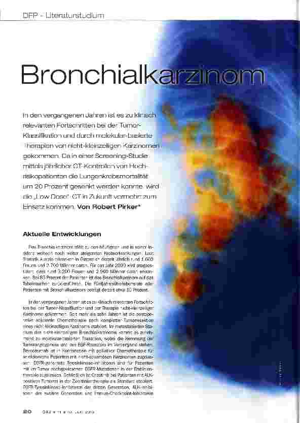 Vorschauseite 1: Bronchialkarzinom