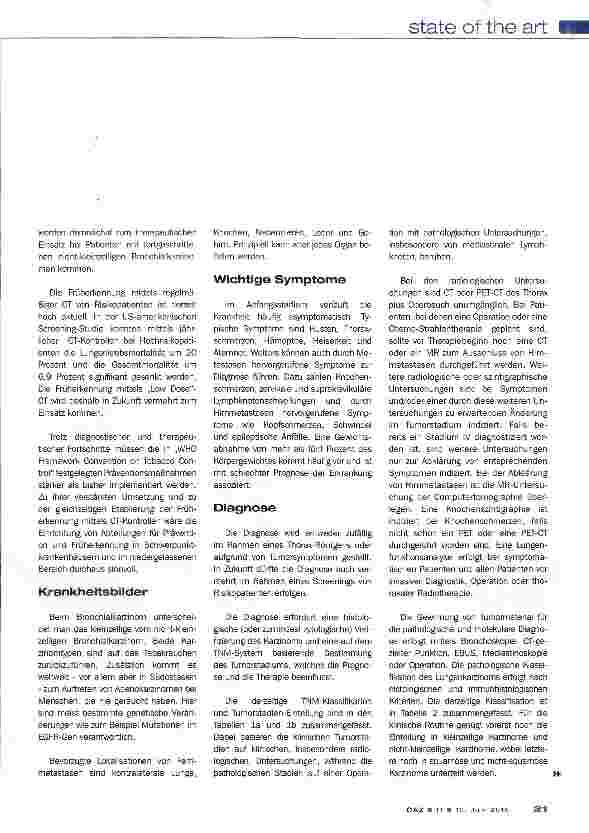 Vorschauseite 2: Bronchialkarzinom