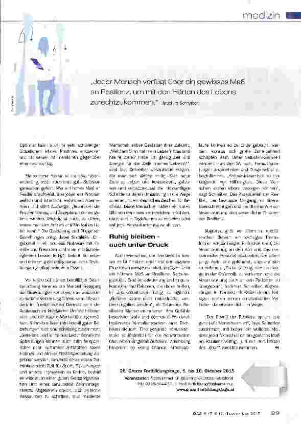 Vorschauseite 2: Resilienz als Grundhaltung