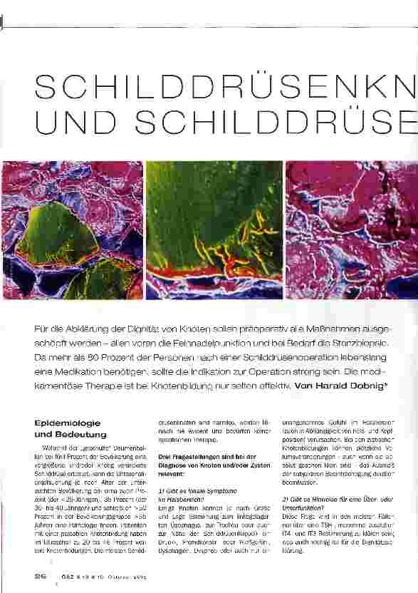 Vorschauseite 1: Schilddrüsenknoten und Schilddrüsenzysten