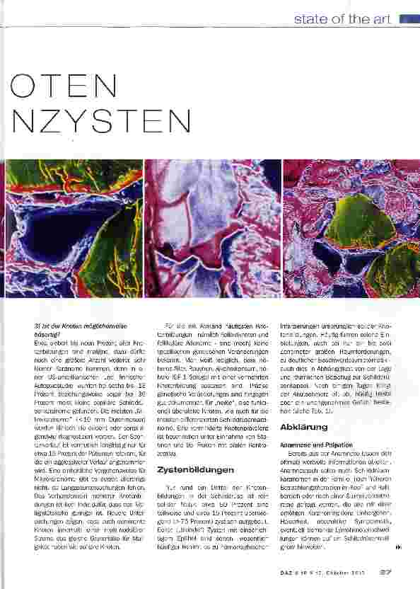 Vorschauseite 2: Schilddrüsenknoten und Schilddrüsenzysten
