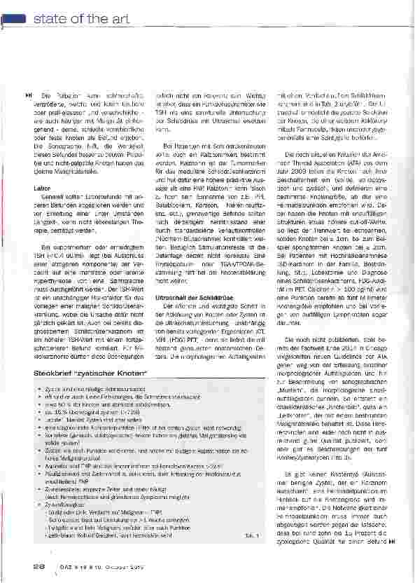 Vorschauseite 3: Schilddrüsenknoten und Schilddrüsenzysten
