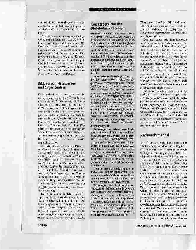Vorschauseite 2: Von der Diagnostik zum Lotsen in der Therapie