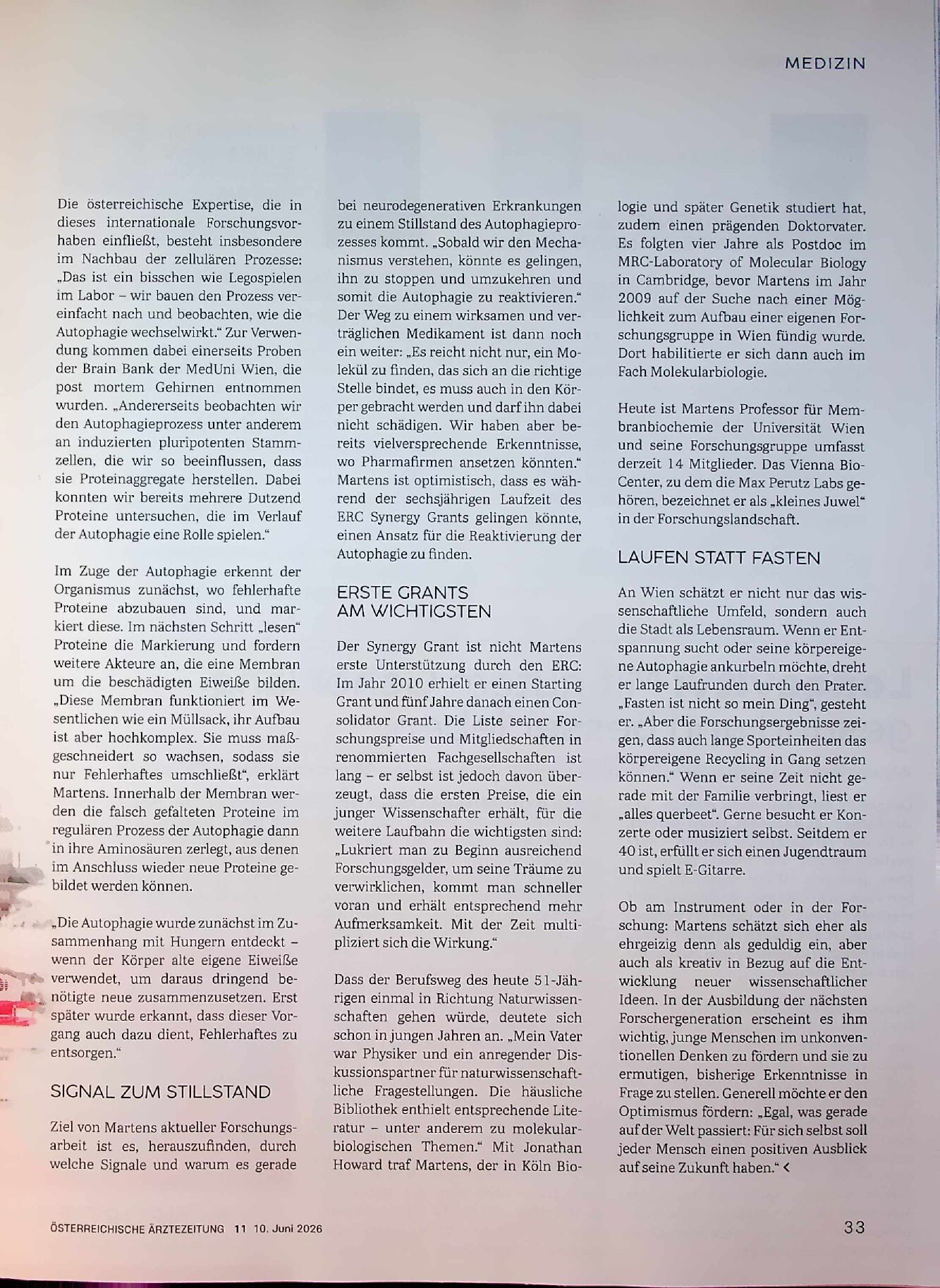 Vorschauseite 2: Schrittmacher der Autophagie