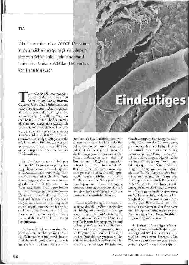 Vorschauseite 1: Eindeutiges Warnsymptom