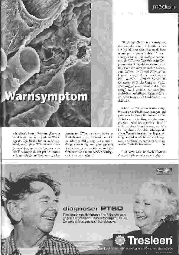 Vorschauseite 2: Eindeutiges Warnsymptom