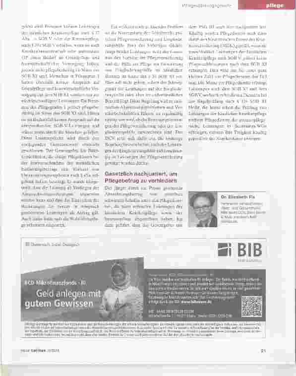 Vorschauseite 4: Kommunen könnten Schlüsselrolle in der Pflege spielen