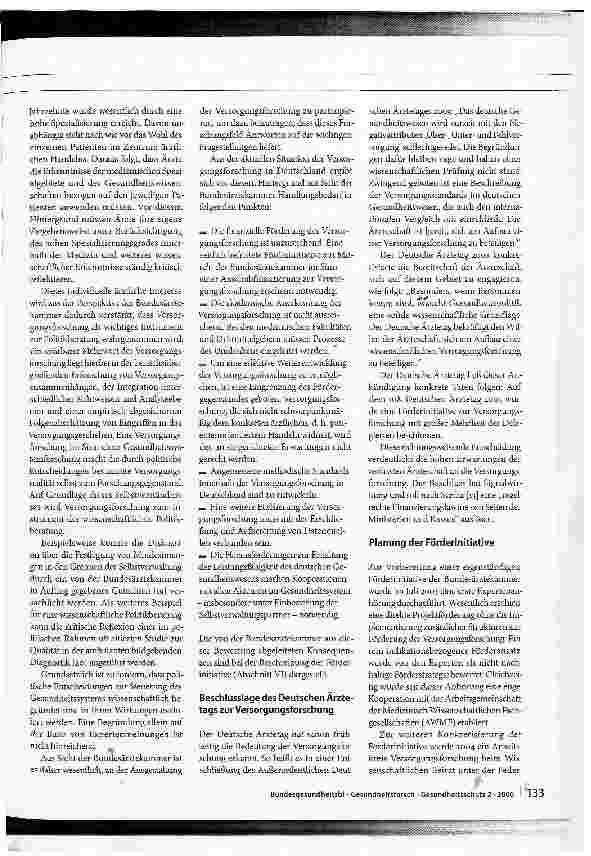 Vorschauseite 4: Förderung derVersorgungsforschung durch die Bundesärztekammer
