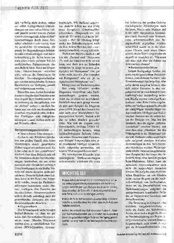 Vorschauseite 2: Präzise berichten - im Interesse der Patienten