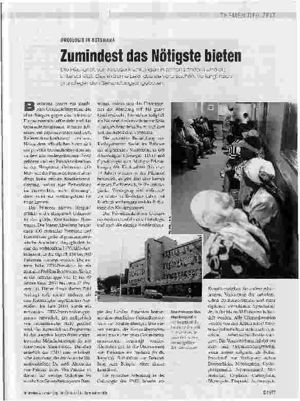 Vorschauseite 1: Zumindest das Nötigste bieten