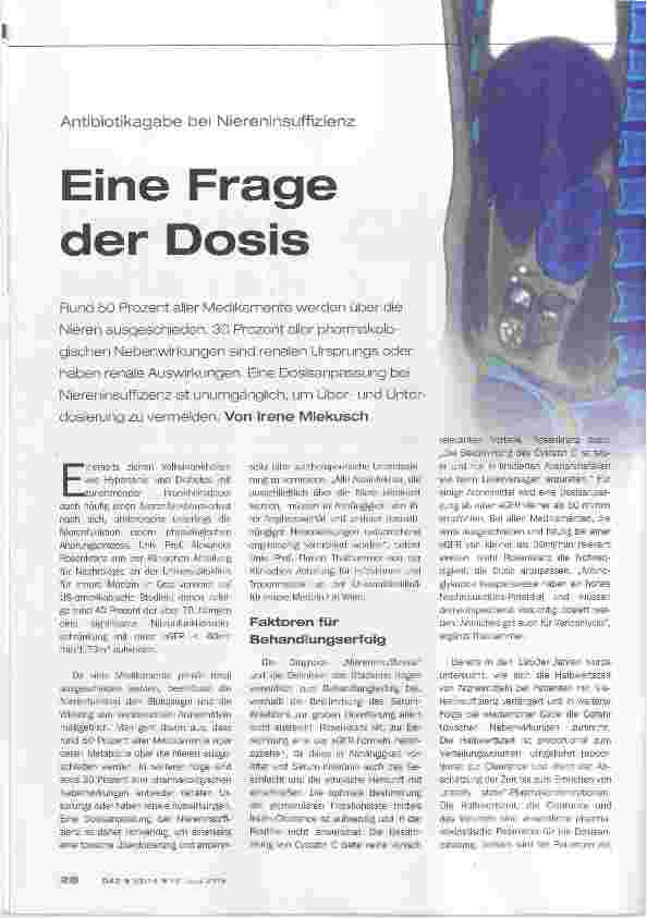 Vorschauseite 1: Eine Frage der Dosis