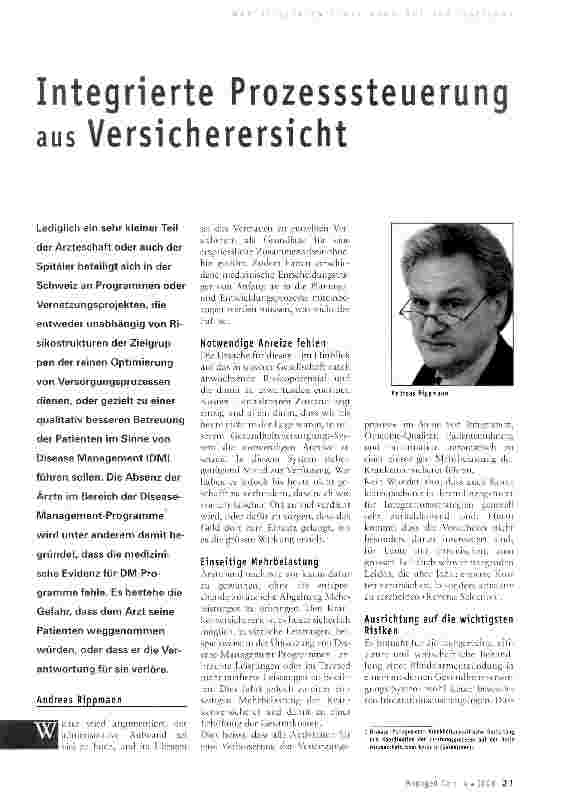 Vorschauseite 1: Integrierte Prozesssteuerung aus Versicherersicht