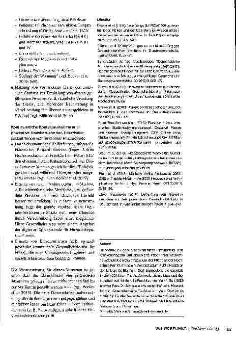 Vorschauseite 4: Koordinierte Gesundheitsvorsorge für ältere Menschen in der Stadt.