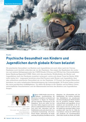 Vorschauseite 1: Psychische Gesundheit von Kindern und Jugendlichen durch globale Krisen belastet