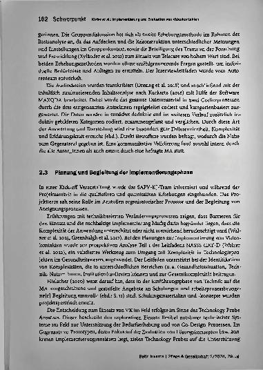 Vorschauseite 6: Implementierung und Evaluation von Videokontakten in der spezialisierten ambulanten pädiatrischen Palliativversorgung