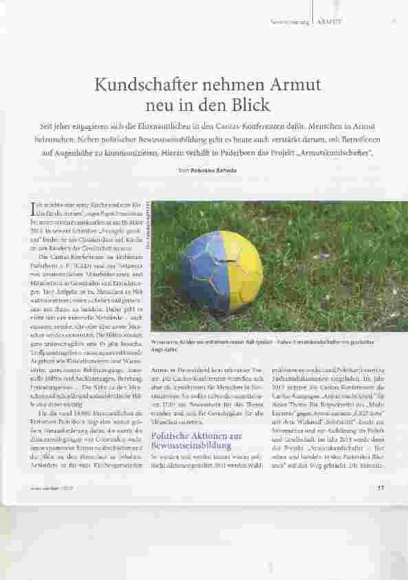 Vorschauseite 1: Kundschafter nehmen Armut neu in den Blick