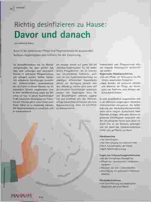 Vorschauseite 1: Richtig desinfizieren zu Hause: Davor und danach