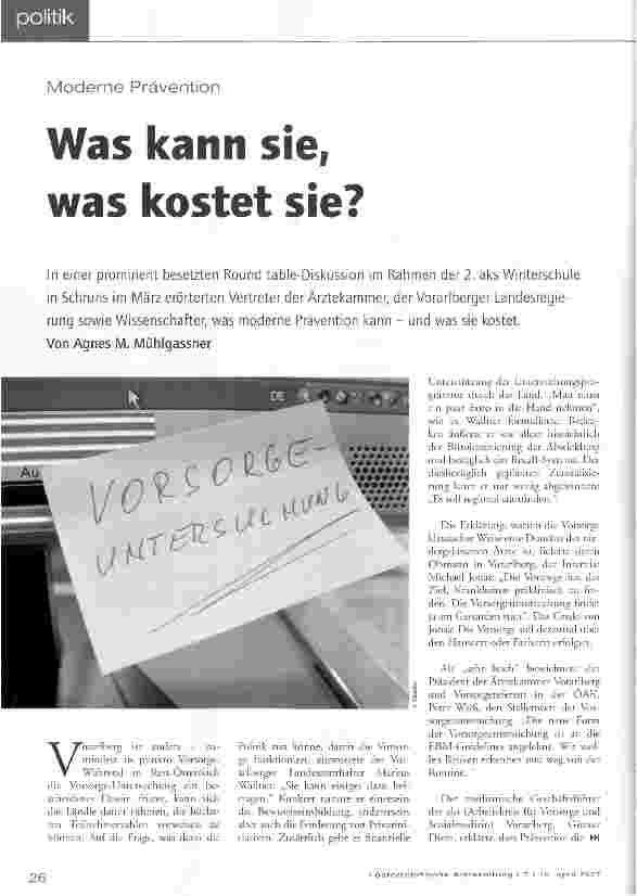 Vorschauseite 1: Was kann sie, was kostet sie?