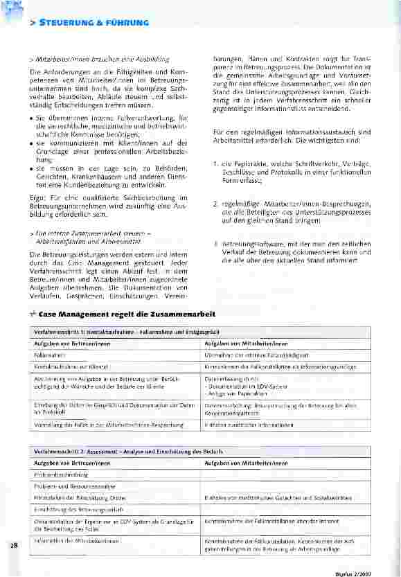 Vorschauseite 3: Betreuungsmanagement - Von Fall zu Fall gute Qualität produzieren