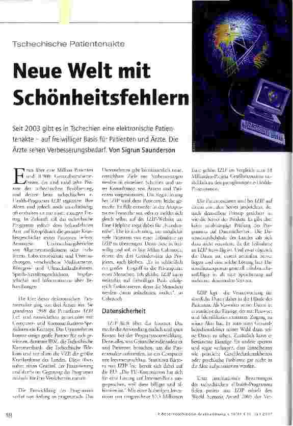 Vorschauseite 1: Neue Welt mit Schönheitsfehlern