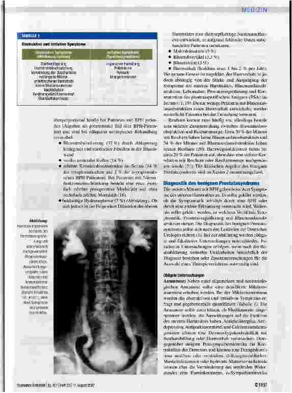 Vorschauseite 4: Terminologie und Diagnostik des benignen Prostatasyndroms