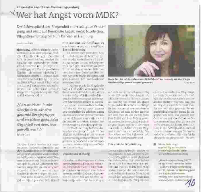 Vorschauseite 1: Wer hat Angst vorm MDK?