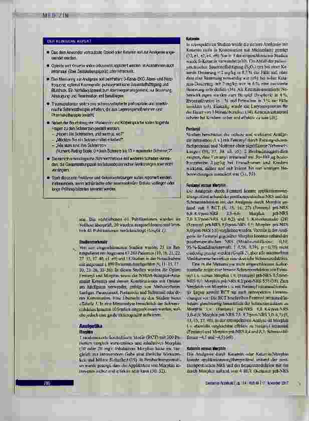 Vorschauseite 2: Analgesie bei Traumapatienten in der Notfallmedizin