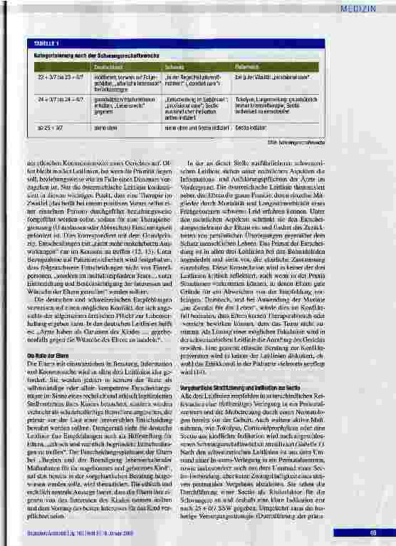 Vorschauseite 3: Behandlung Frühgeborener an der Grenze der Lebensfähigkeit:Deutschsprachige Leitlinien im Vergleich