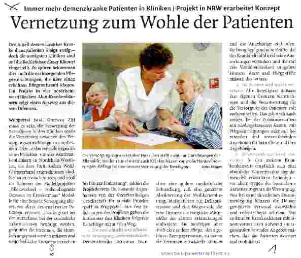 Vorschauseite 1: Vernetzung zum Wohle der Patienten