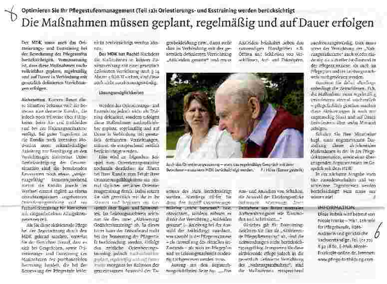 Vorschauseite 1: Die Maßnahmen müssen geplant, regelmäßig und auf Dauer erfolgen