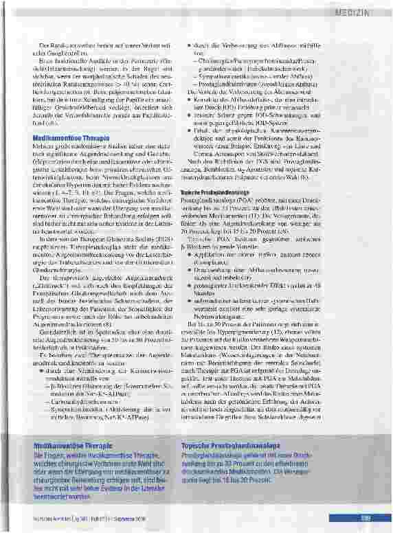 Vorschauseite 3: Medikamentöse und chirurgische Therapie des Glaukoms