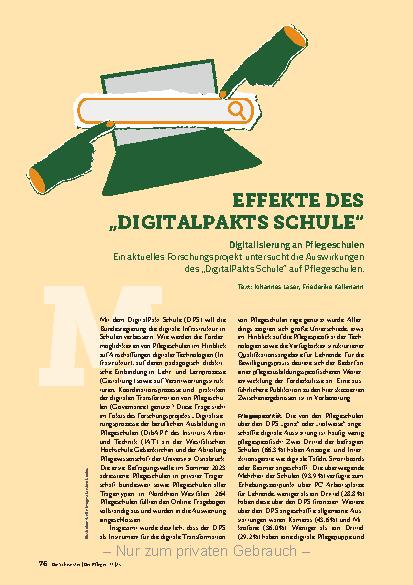 Vorschauseite 1: Effekte des "Digitalpakts Schule"