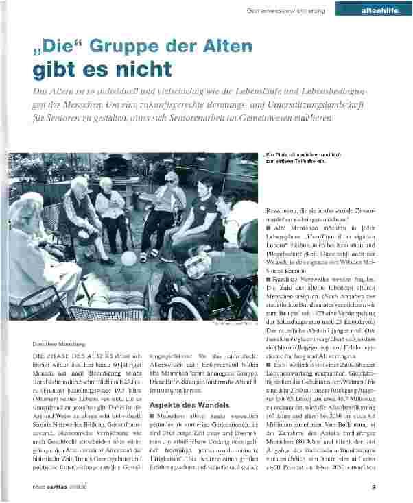 Vorschauseite 1: „Die Gruppe der Alten gibt es nicht