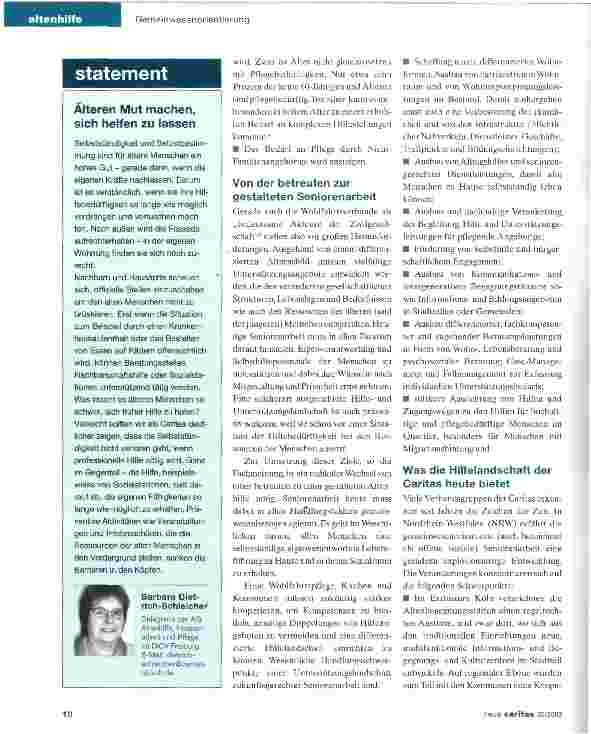 Vorschauseite 2: „Die Gruppe der Alten gibt es nicht