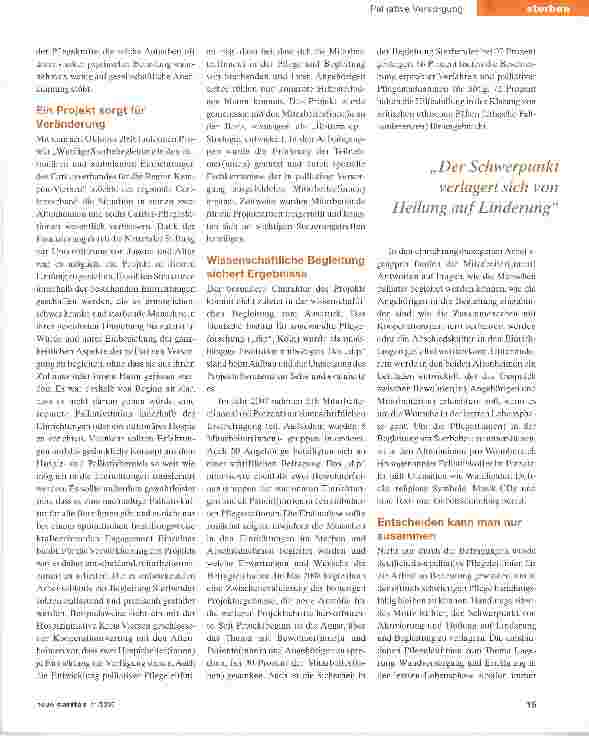 Vorschauseite 2: Sterben in Würde