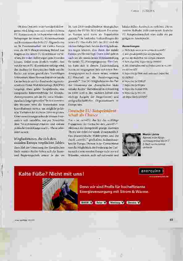 Vorschauseite 3: Für ein Mehr an europäischer Sozialpolitik