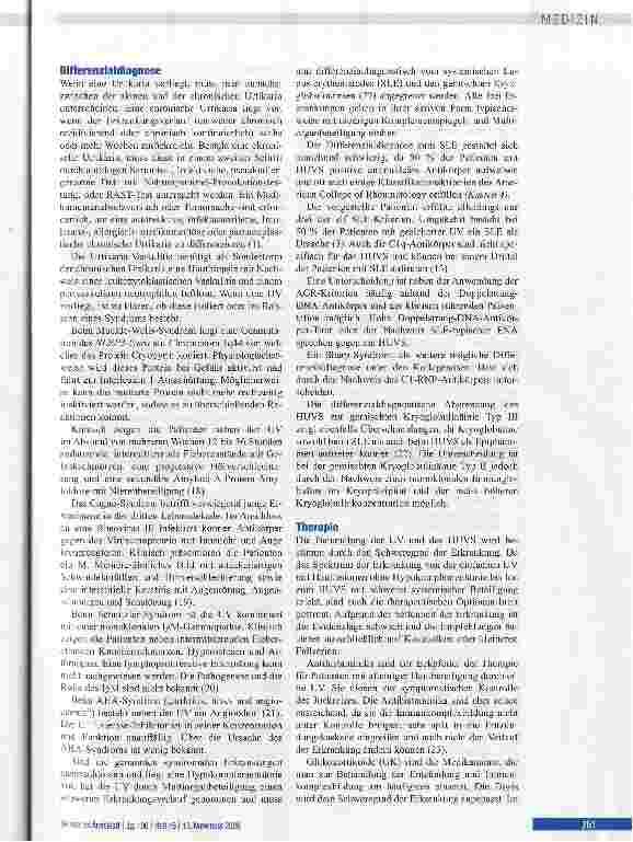 Vorschauseite 6: Hypokomplementämisches Urtikaria-Vaskulitis-Syndrom