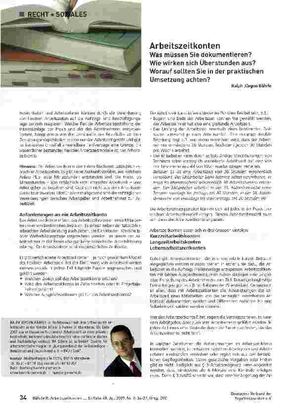 Vorschauseite 1: ArbeitszeitkontenWas müssen Sie dokumentieren? Wie wirken sich Überstunden aus? Worauf sollten Sie in der praktischen Umsetzung achten?