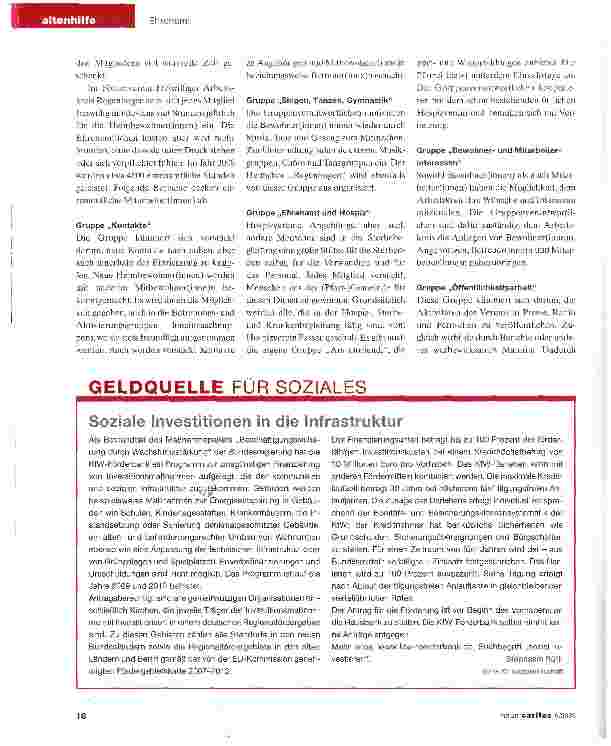 Vorschauseite 2: Auch im Alter singen, feiern und nicht rosten