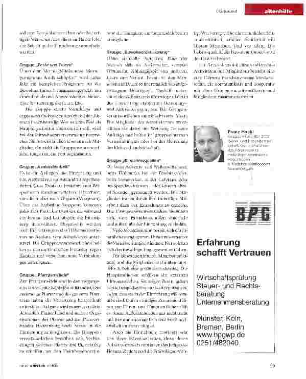 Vorschauseite 3: Auch im Alter singen, feiern und nicht rosten