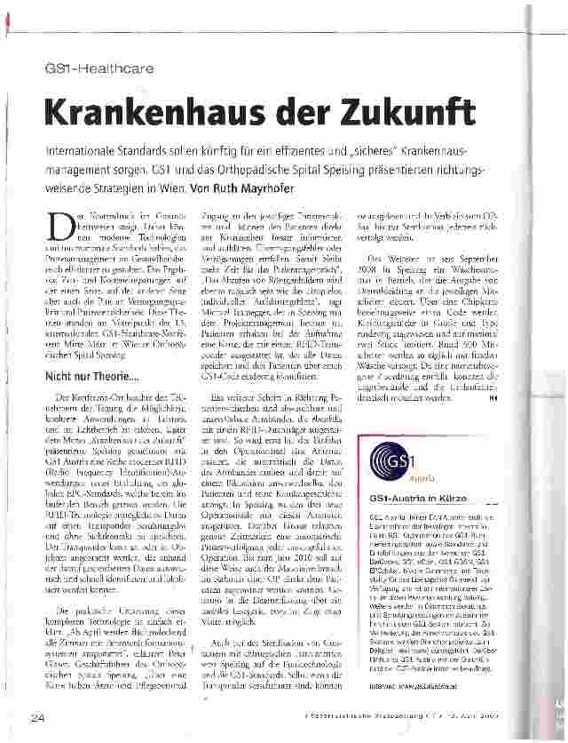 Vorschauseite 1: Krankenhaus der Zukunft