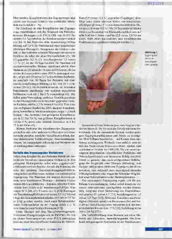 Vorschauseite 3: Transcarpale Herzkatheteruntersuchung