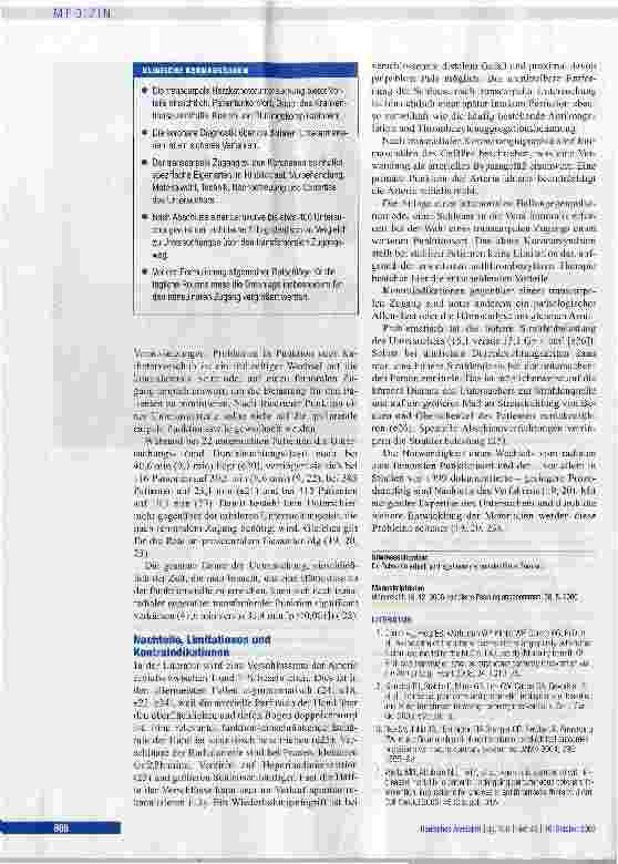 Vorschauseite 6: Transcarpale Herzkatheteruntersuchung