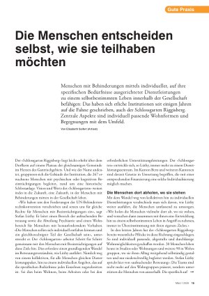 Vorschauseite 1: Die Menschen entscheiden selbst, wie sie teilhaben möchten